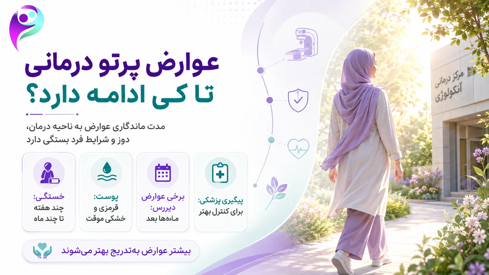 عوارض پرتو درمانی تا کی ادامه دارد